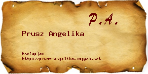 Prusz Angelika névjegykártya